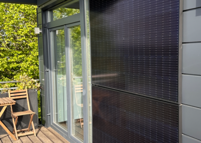 Fassadenverkleidung mit Solar